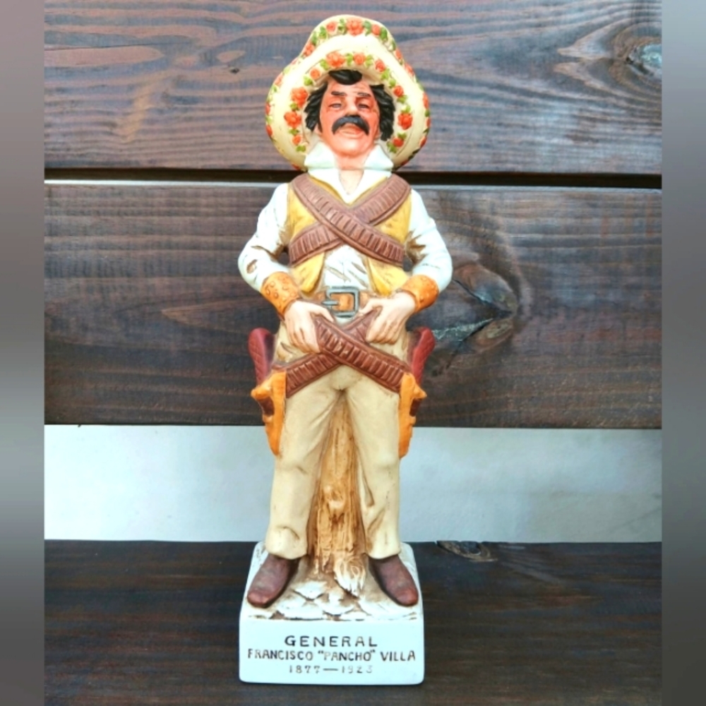 Vintage 1972 General Francisco Pancho Villa Tequila Decanter